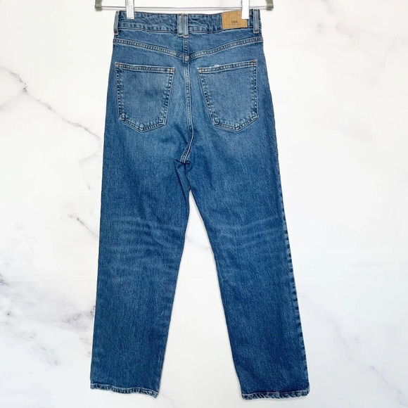 ZARA Straight Leg Jean in Nicholas Wash - Picture 5 of 10